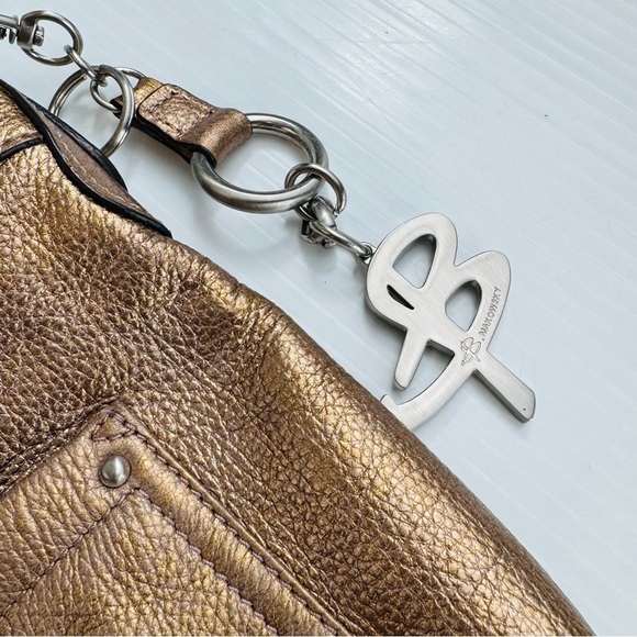 B. Makowsky Metallic Gold Crossbody Bag - Picture 5 of 16